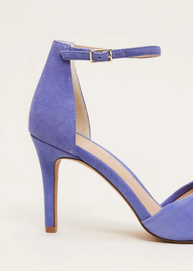 Phase Eight Occasion Shoes Blue Suede Open Toe Heels Foxglove Blue 8211 Women Phase Eight Occasion Shoes Blue Suede Open Toe Heels Foxglove Blue 8211 Women