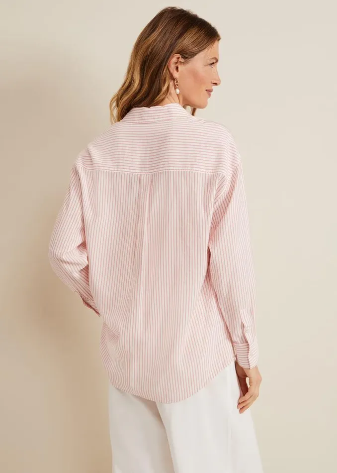 Phase Eight Shirts and Blouses Bernice Stripe Shirt Whitepink 8211 Women