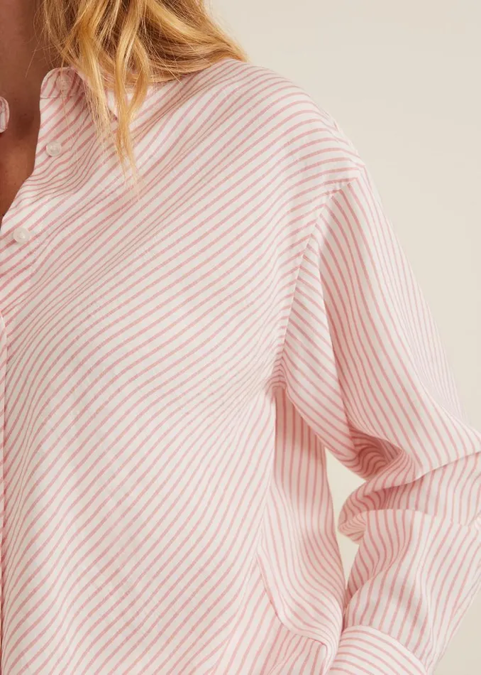 Phase Eight Shirts and Blouses Bernice Stripe Shirt Whitepink 8211 Women