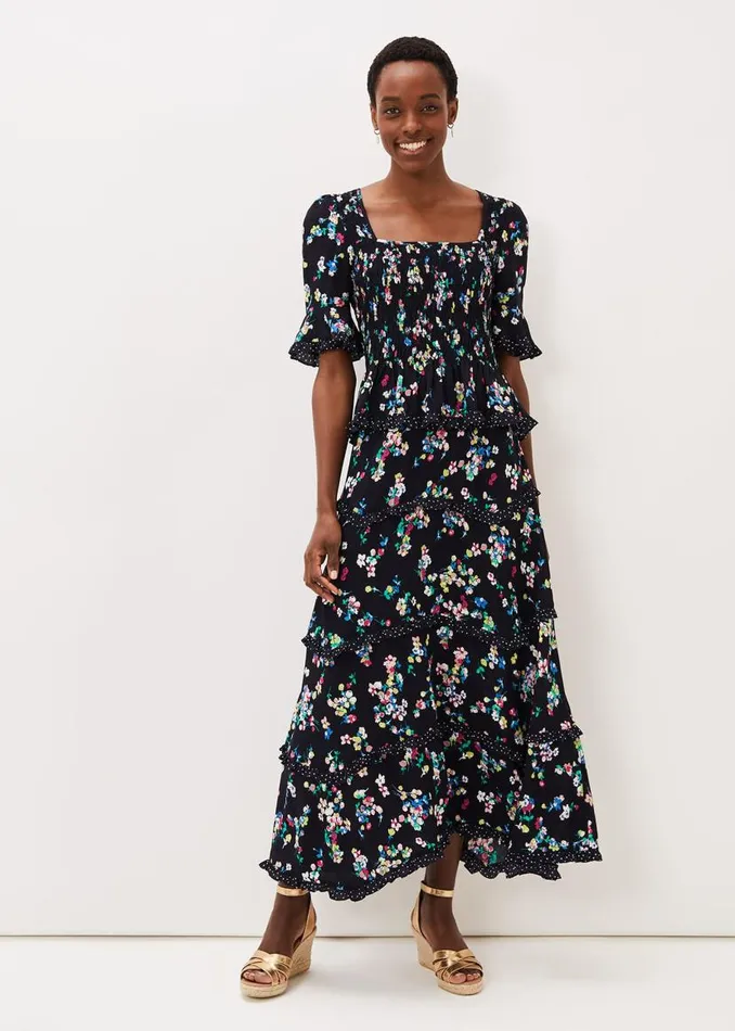 Phase Eight Shirts and Blouses Hudson Floral CoOrd Blouse Blackivory 8211 Women Phase Eight Shirts and Blouses Hudson Floral CoOrd Blouse Blackivory 8211 Women