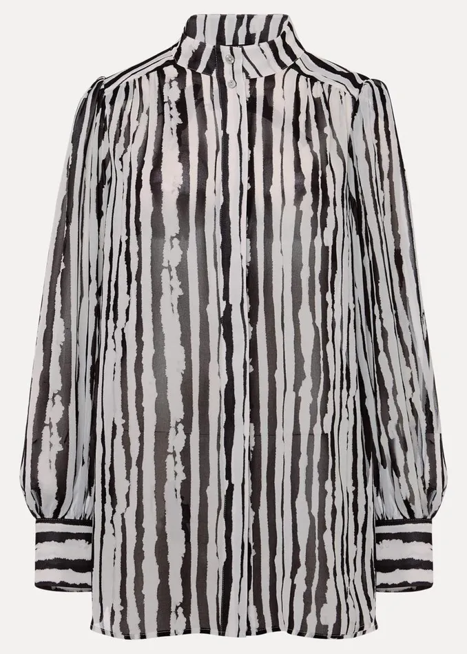 Phase Eight Shirts and Blouses Leinani Mark Making Print Blouse Blackmulti 8211 Women