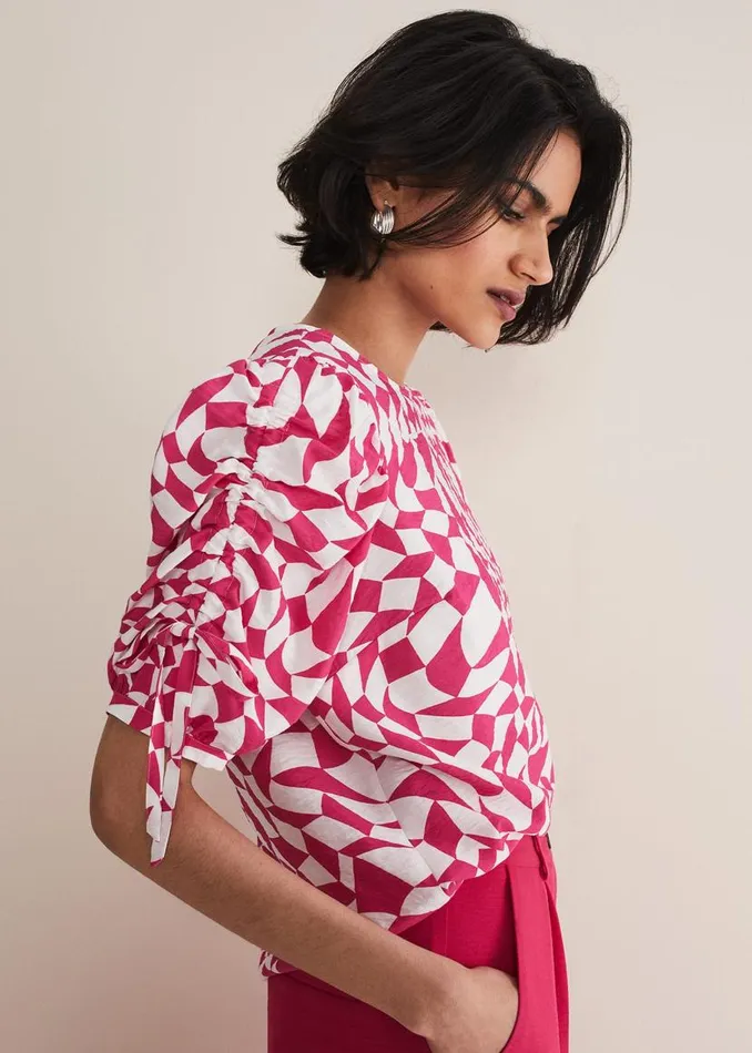 Phase Eight Shirts and Blouses Marnie Geo Top Multicoloured 8211 Women