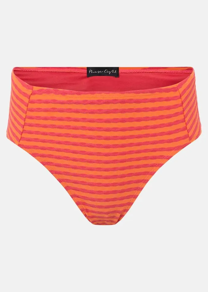 Phase Eight Swimwear Thea Striped Tankini Bottoms Orangepink 8211 Women