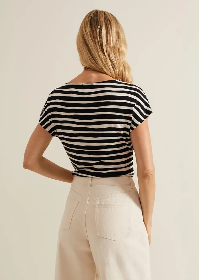 Phase Eight Tops and TShirts Kiara Striped Top Blackstone 8211 Women