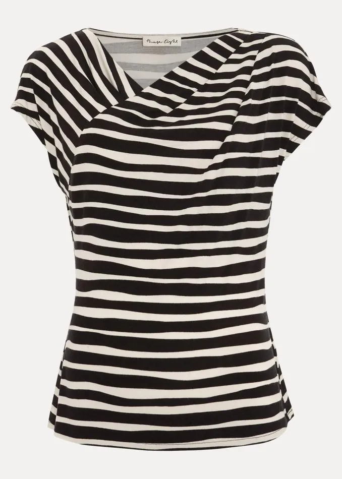 Phase Eight Tops and TShirts Kiara Striped Top Blackstone 8211 Women