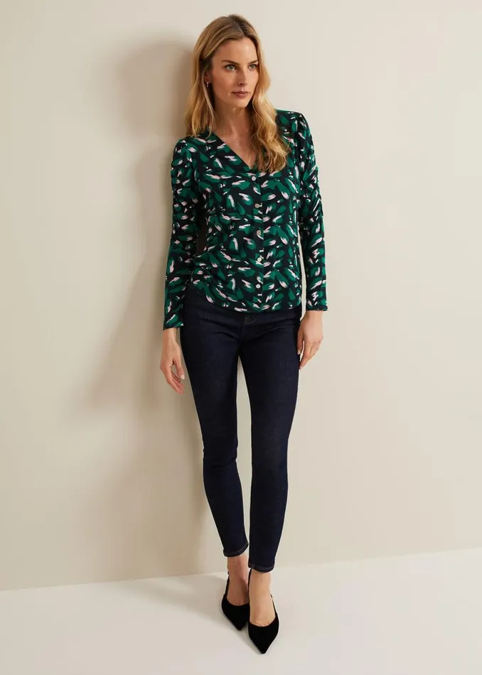 Phase Eight Tops and TShirts Sindy Animal Print Top Multicoloured 8211 Women Phase Eight Tops and TShirts Sindy Animal Print Top Multicoloured 8211 Women