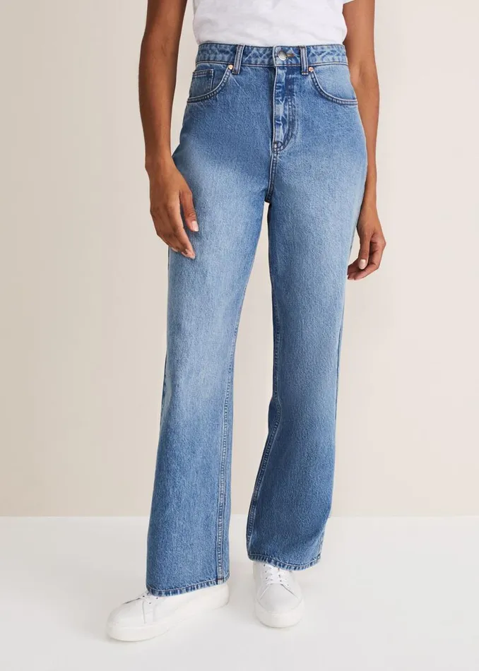 Phase Eight Trousers Eleyana Mid Wash Wide Leg Jean Mid Wash 8211 Women