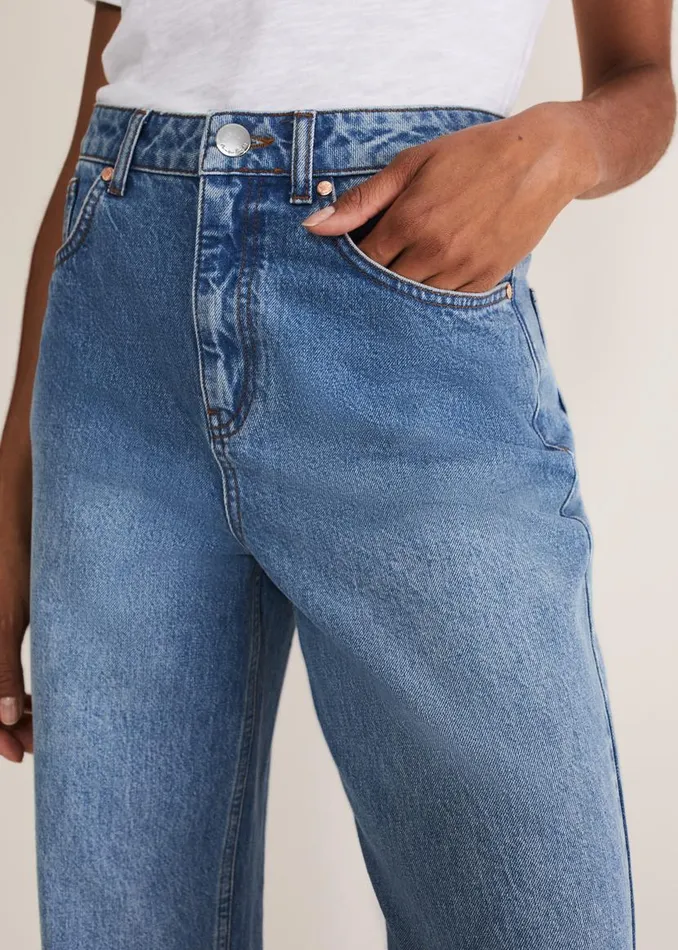 Phase Eight Trousers Eleyana Mid Wash Wide Leg Jean Mid Wash 8211 Women