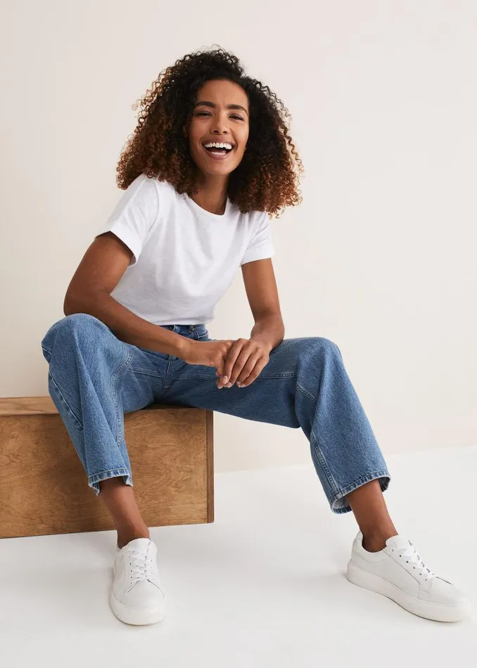 Phase Eight Trousers Eleyana Mid Wash Wide Leg Jean Mid Wash 8211 Women