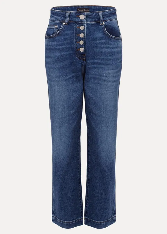 Phase Eight Trousers Karlie Straight Leg Jeans Mid Wash 8211 Women