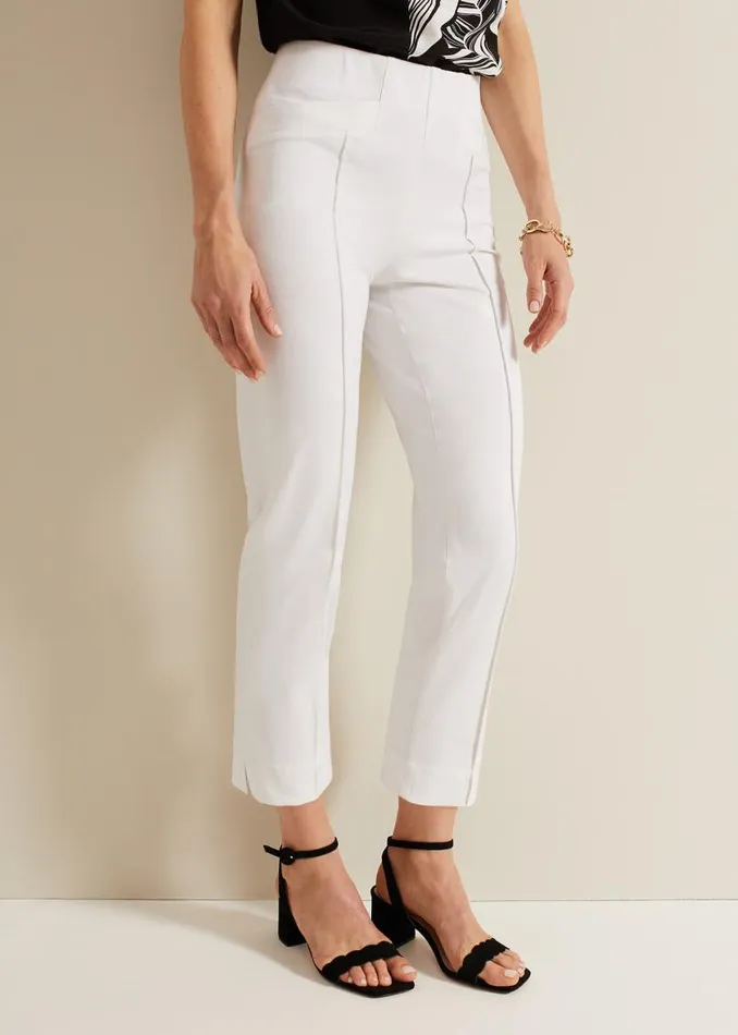 Phase Eight Trousers Miah Stretch Capri Trousers White 8211 Women