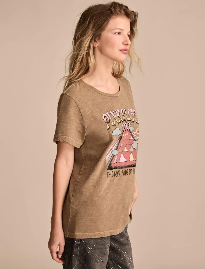 Pink Floyd Dark Side Of The Moon Classic Crew Cub Women Lucky Brand Graphic Tees