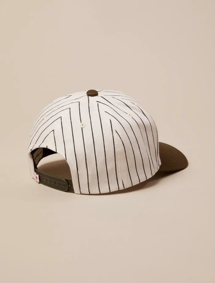 Pinstripe Logo Cap Light Green Women Lucky Brand Hats