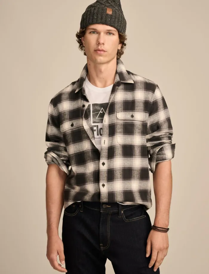 Plaid Humboldt Shirt Black Plaid Men Lucky Brand Shirts and Tops