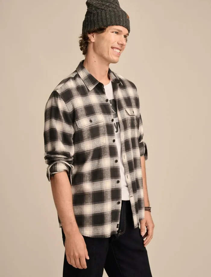 Plaid Humboldt Shirt Black Plaid Men Lucky Brand Shirts and Tops