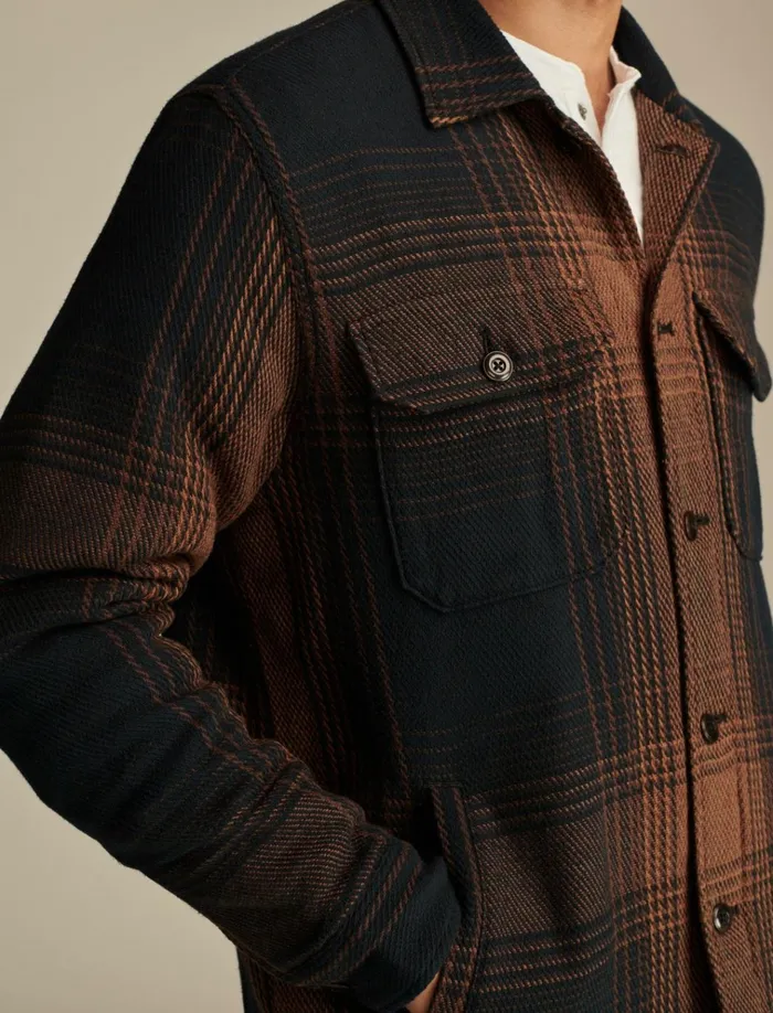 Plaid Shirt Jacket Plaid Multi Men Lucky Brand Shirts and Tops