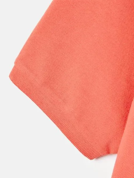 Polo Shirts Boys Joules Orange Pique Cotton Polo Shirt
