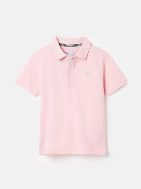 Polo Shirts Boys Joules Pink Pique Cotton Polo Shirt