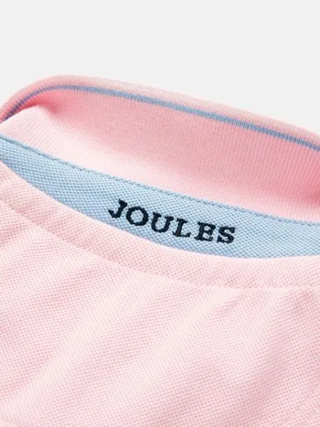 Polo Shirts Boys Joules Pink Pique Cotton Polo Shirt