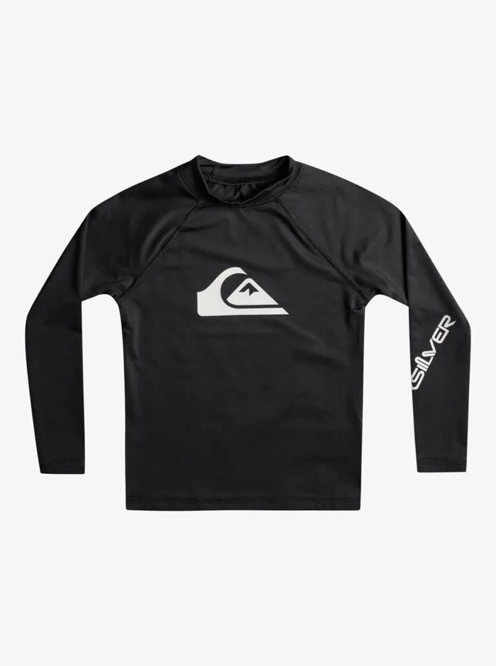 Quiksilver 27 All Time Ls Boy LSL Surf Tee Black Boys Rashguards Quiksilver 27 All Time Ls Boy LSL Surf Tee Black Boys Rashguards