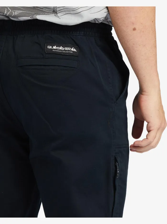 Quiksilver After Surf Elastic Waist Pants Black MensWaterman Pants Quiksilver After Surf Elastic Waist Pants Black MensWaterman Pants
