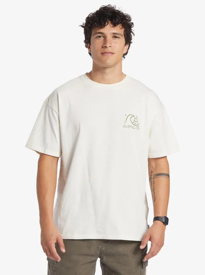 Quiksilver Bag Of Sun TShirt Gardenia Mens Tees Quiksilver Bag Of Sun TShirt Gardenia Mens Tees