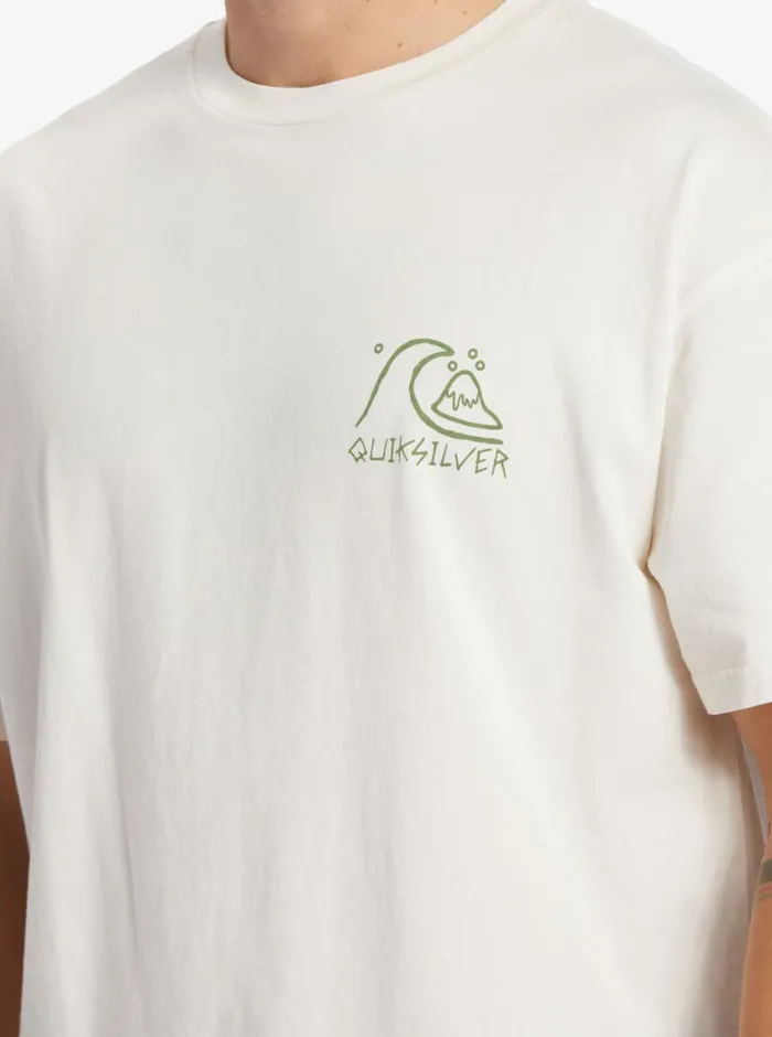 Quiksilver Bag Of Sun TShirt Gardenia Mens Tees Quiksilver Bag Of Sun TShirt Gardenia Mens Tees