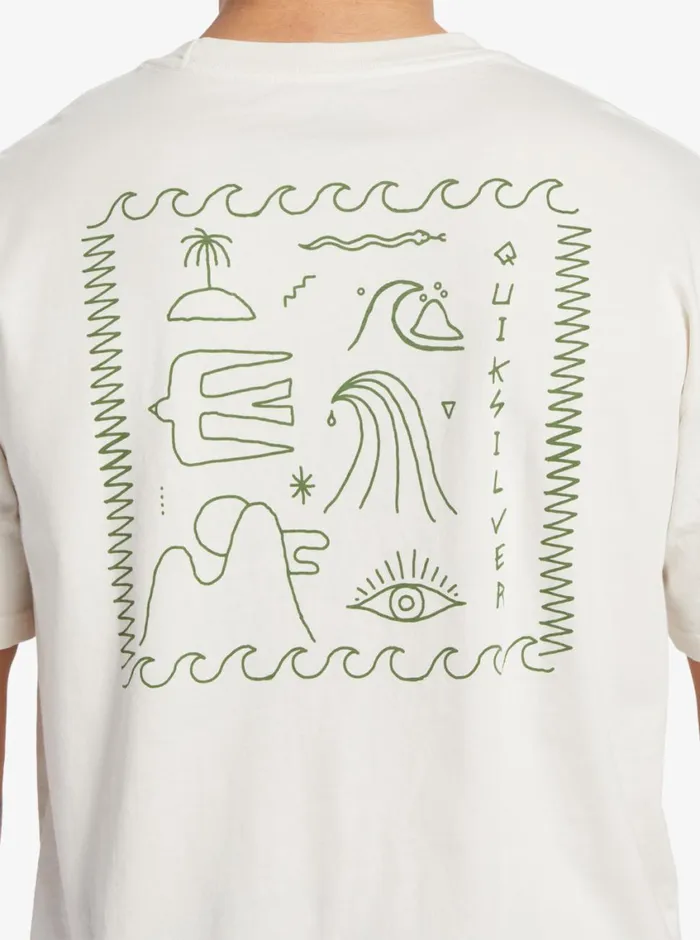 Quiksilver Bag Of Sun TShirt Gardenia Mens Tees Quiksilver Bag Of Sun TShirt Gardenia Mens Tees