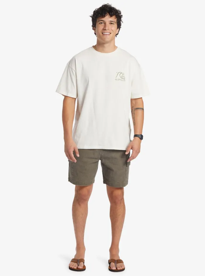 Quiksilver Bag Of Sun TShirt Gardenia Mens Tees Quiksilver Bag Of Sun TShirt Gardenia Mens Tees