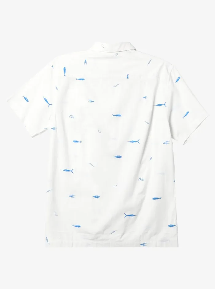 Quiksilver Big Pond Woven Shirt Big Pond White MensWaterman Shirts and Polos Quiksilver Big Pond Woven Shirt Big Pond White MensWaterman Shirts and Polos