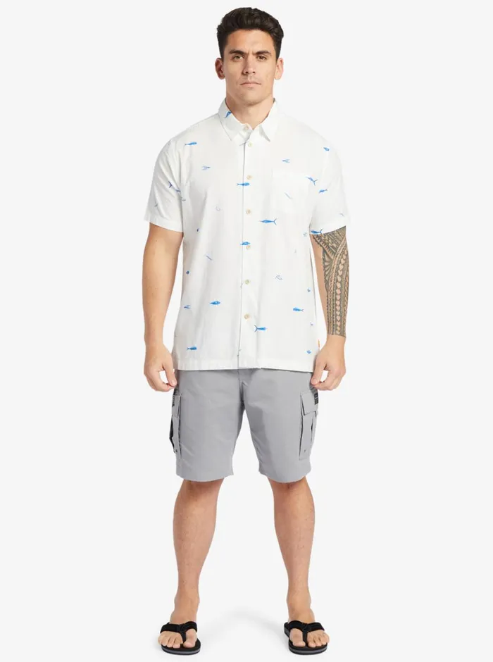 Quiksilver Big Pond Woven Shirt Big Pond White MensWaterman Shirts and Polos Quiksilver Big Pond Woven Shirt Big Pond White MensWaterman Shirts and Polos