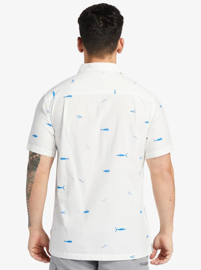 Quiksilver Big Pond Woven Shirt Big Pond White MensWaterman Shirts and Polos Quiksilver Big Pond Woven Shirt Big Pond White MensWaterman Shirts and Polos