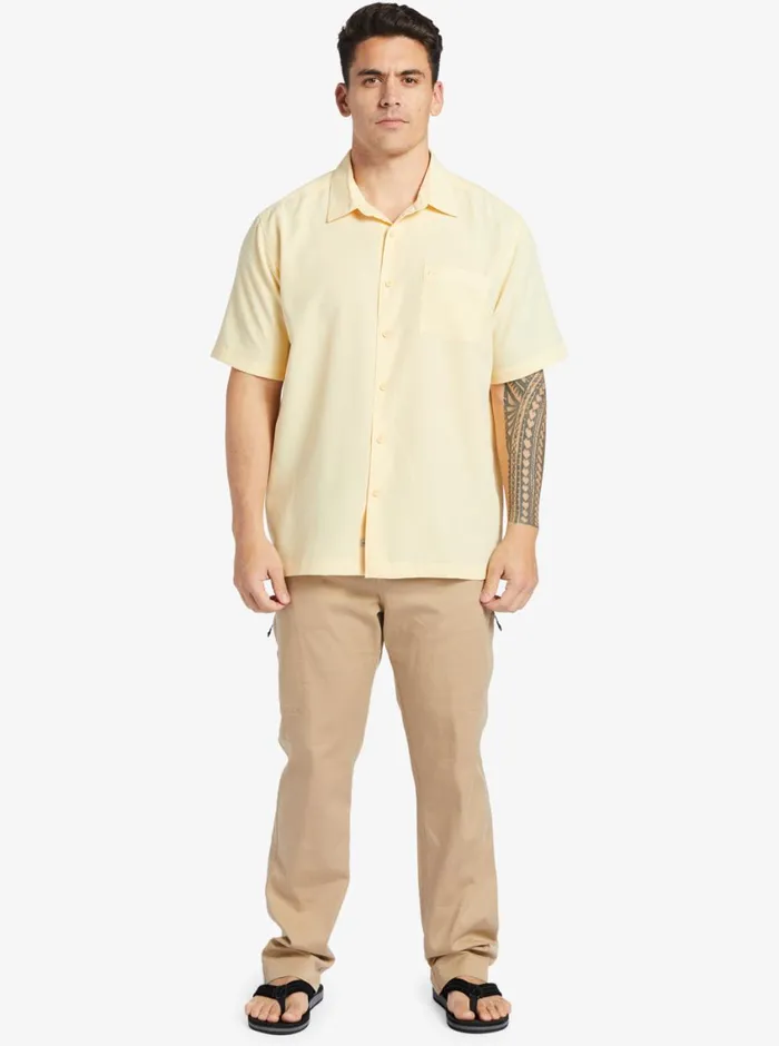 Quiksilver Centinela Premium AntiWrinkle Shirt Double Cream Centinella MensWaterman Shirts and Polos Quiksilver Centinela Premium AntiWrinkle Shirt Double Cream Centinella MensWaterman Shirts and Polos