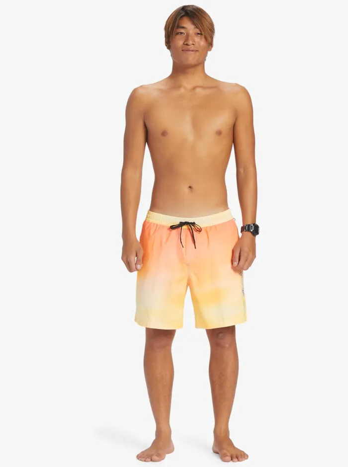 Quiksilver Everyday Breeze 17034 Volleys Copper Tan Mens Elastic Waist Quiksilver Everyday Breeze 17034 Volleys Copper Tan Mens Elastic Waist
