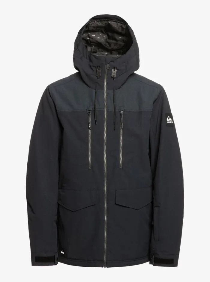 Quiksilver Fairbanks Technical Snow Jacket True Black Mens Snow Jackets