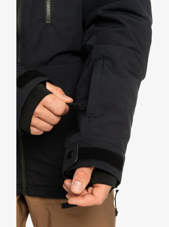 Quiksilver Fairbanks Technical Snow Jacket True Black Mens Snow Jackets