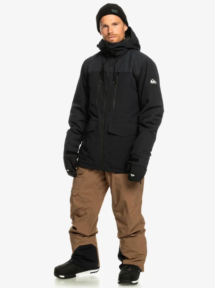 Quiksilver Fairbanks Technical Snow Jacket True Black Mens Snow Jackets
