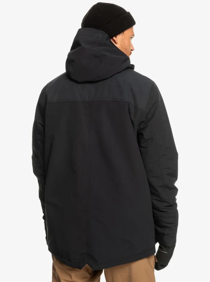 Quiksilver Fairbanks Technical Snow Jacket True Black Mens Snow Jackets