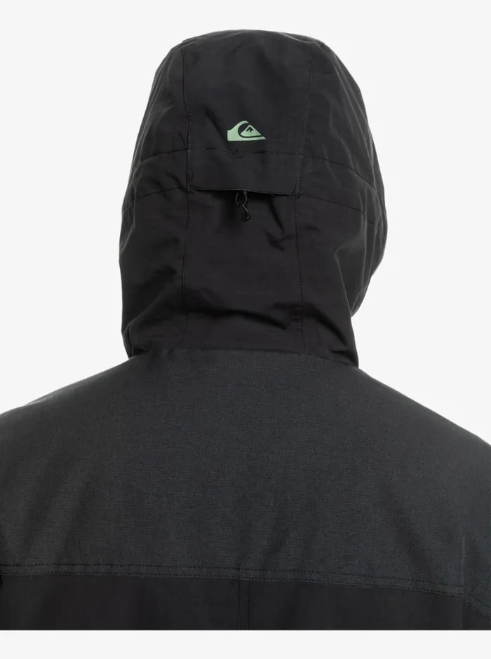 Quiksilver Fairbanks Technical Snow Jacket True Black Mens Snow Jackets