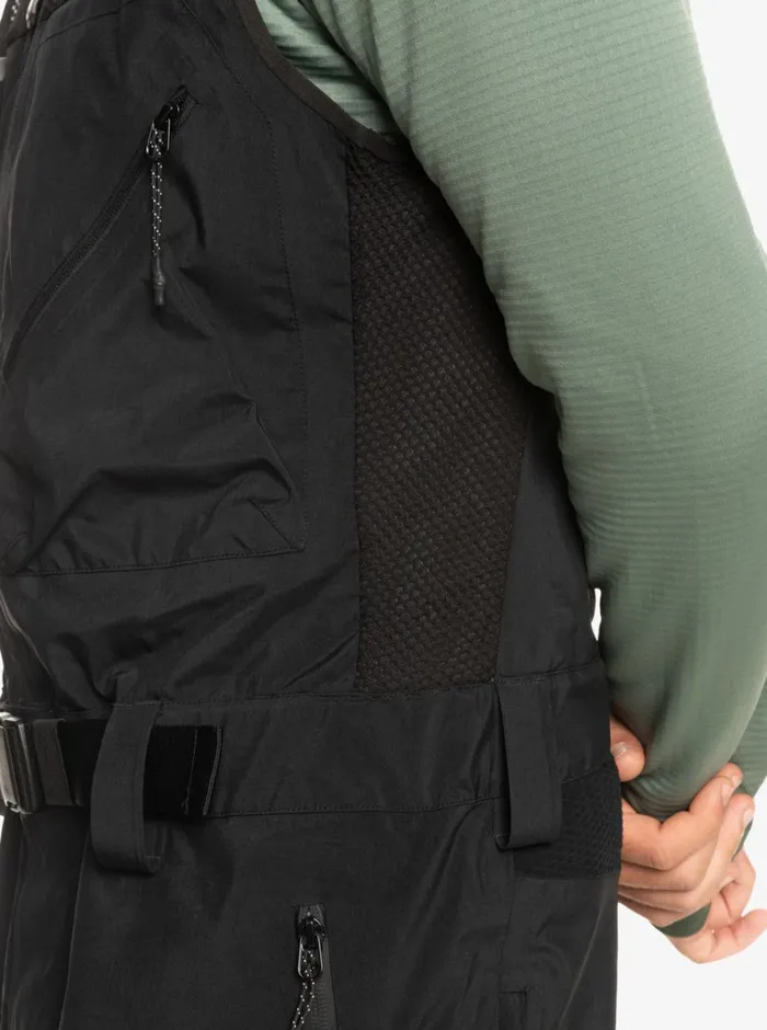 Quiksilver Highline Pro Insulated 3L GORETEX Snow Bib Pants True Black Mens Snow Pants