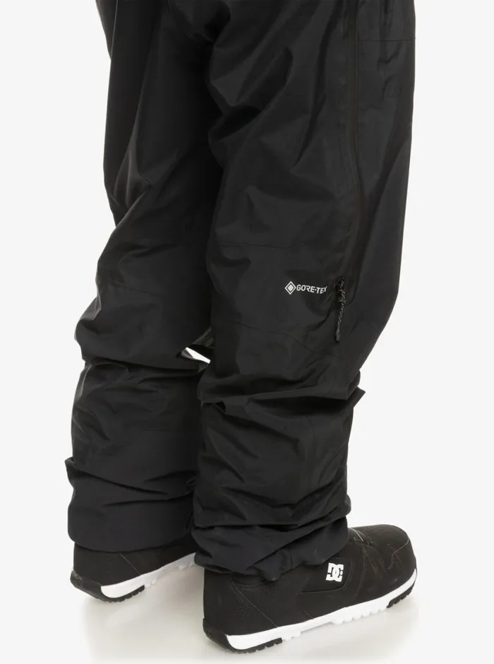 Quiksilver Highline Pro Insulated 3L GORETEX Snow Bib Pants True Black Mens Snow Pants