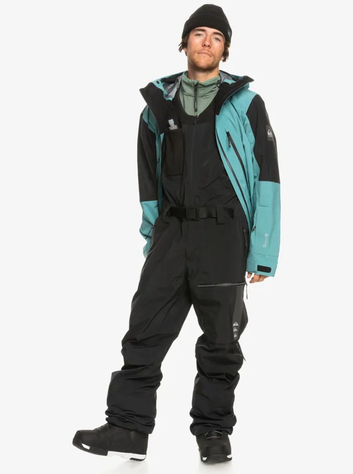 Quiksilver Highline Pro Insulated 3L GORETEX Snow Bib Pants True Black Mens Snow Pants