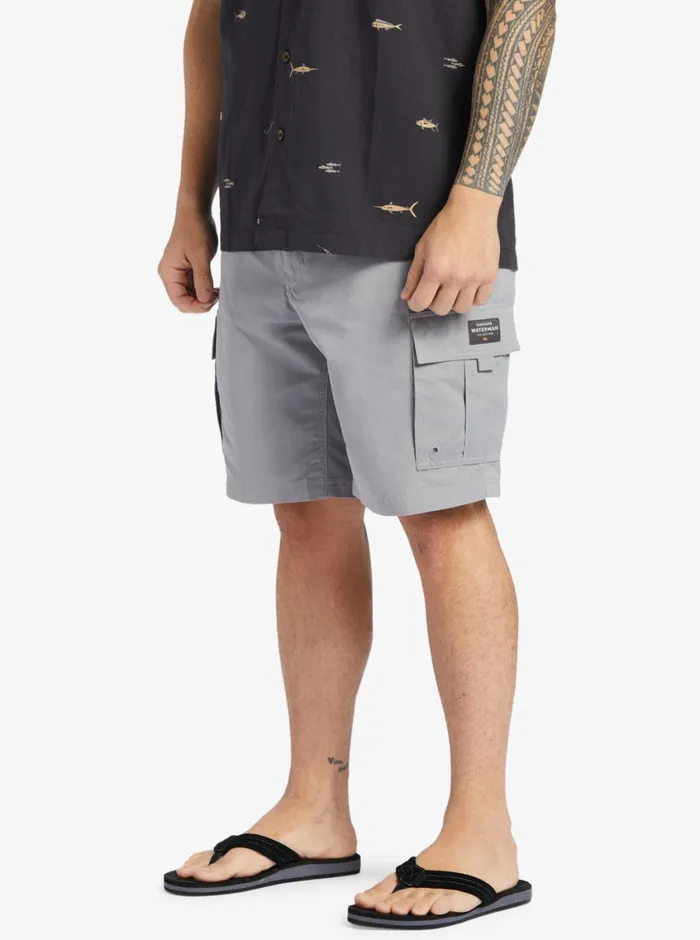 Quiksilver Maldive Atoll Cargo 20034 Shorts Sharkskin MensWaterman Shorts and Amphibians