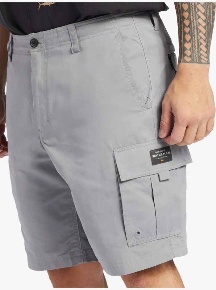 Quiksilver Maldive Atoll Cargo 20034 Shorts Sharkskin MensWaterman Shorts and Amphibians