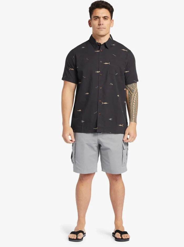 Quiksilver Maldive Atoll Cargo 20034 Shorts Sharkskin MensWaterman Shorts and Amphibians