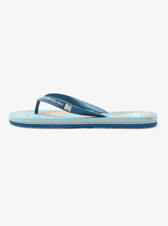 Quiksilver Molokai Art FlipFlops Blueblackyellow Mens Sandals
