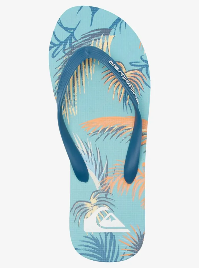 Quiksilver Molokai Art FlipFlops Blueblackyellow Mens Sandals