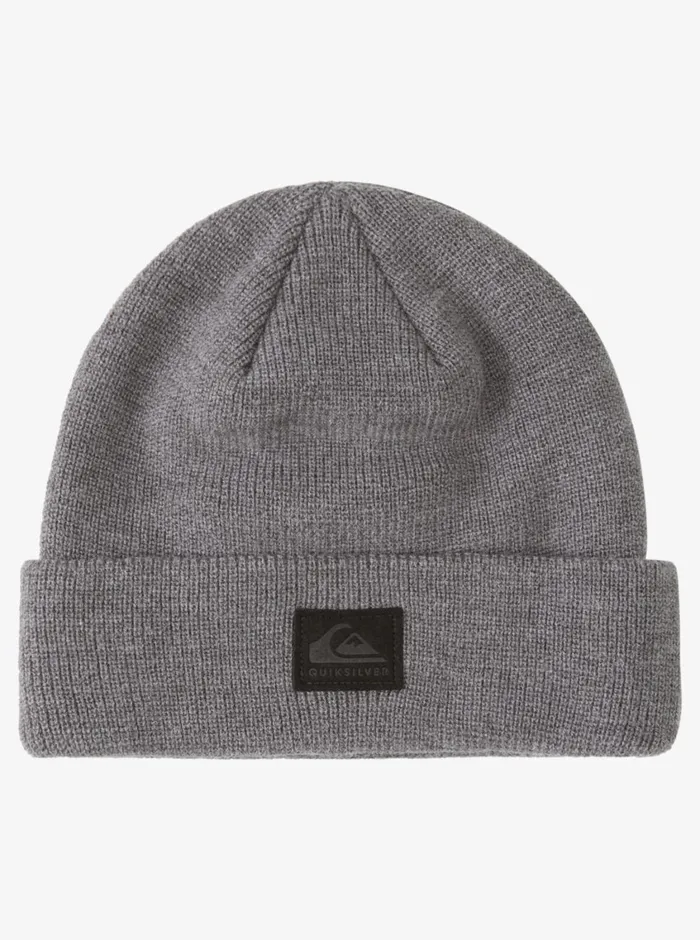 Quiksilver Performer Cuff Beanie Medium Grey Wash Mens Accessories