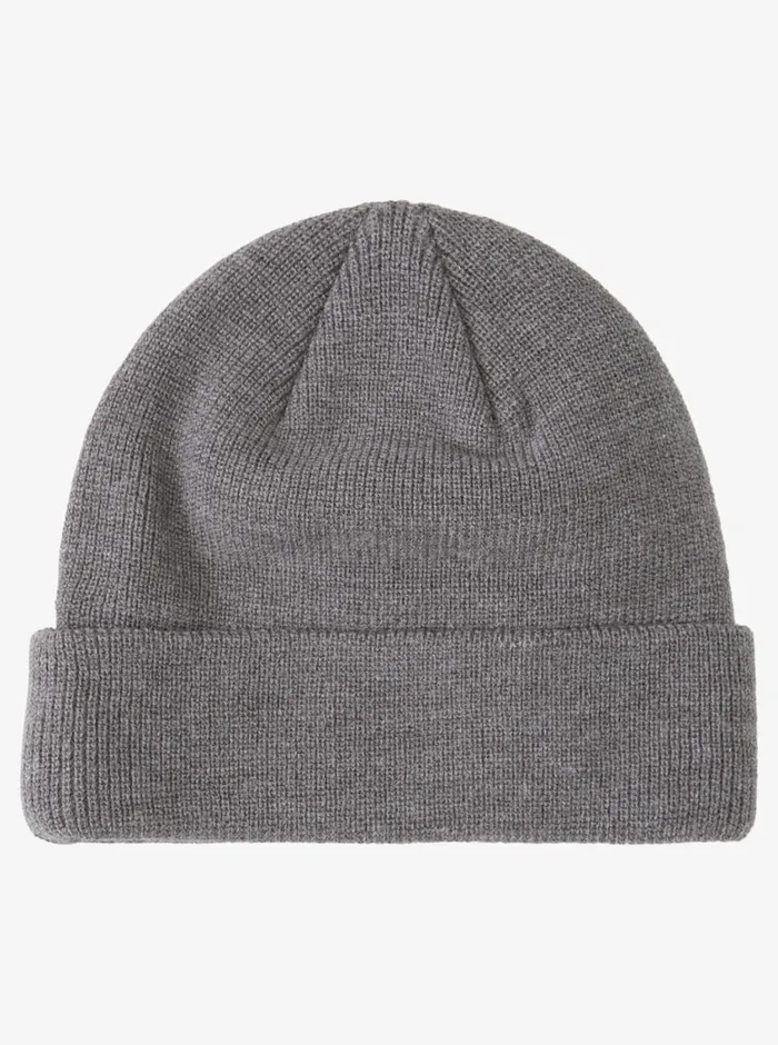Quiksilver Performer Cuff Beanie Medium Grey Wash Mens Accessories