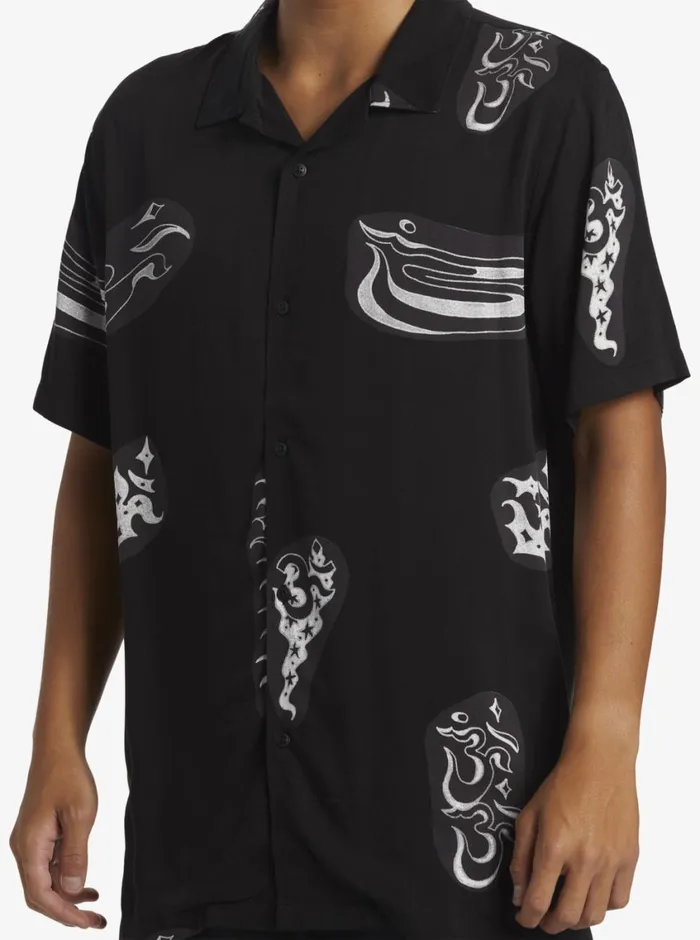 Quiksilver Pool Party Casual Short Sleeve Woven Shirt Black Aop Best Mix Ss Mens Shirts and Polos Quiksilver Pool Party Casual Short Sleeve Woven Shirt Black Aop Best Mix Ss Mens Shirts and Polos